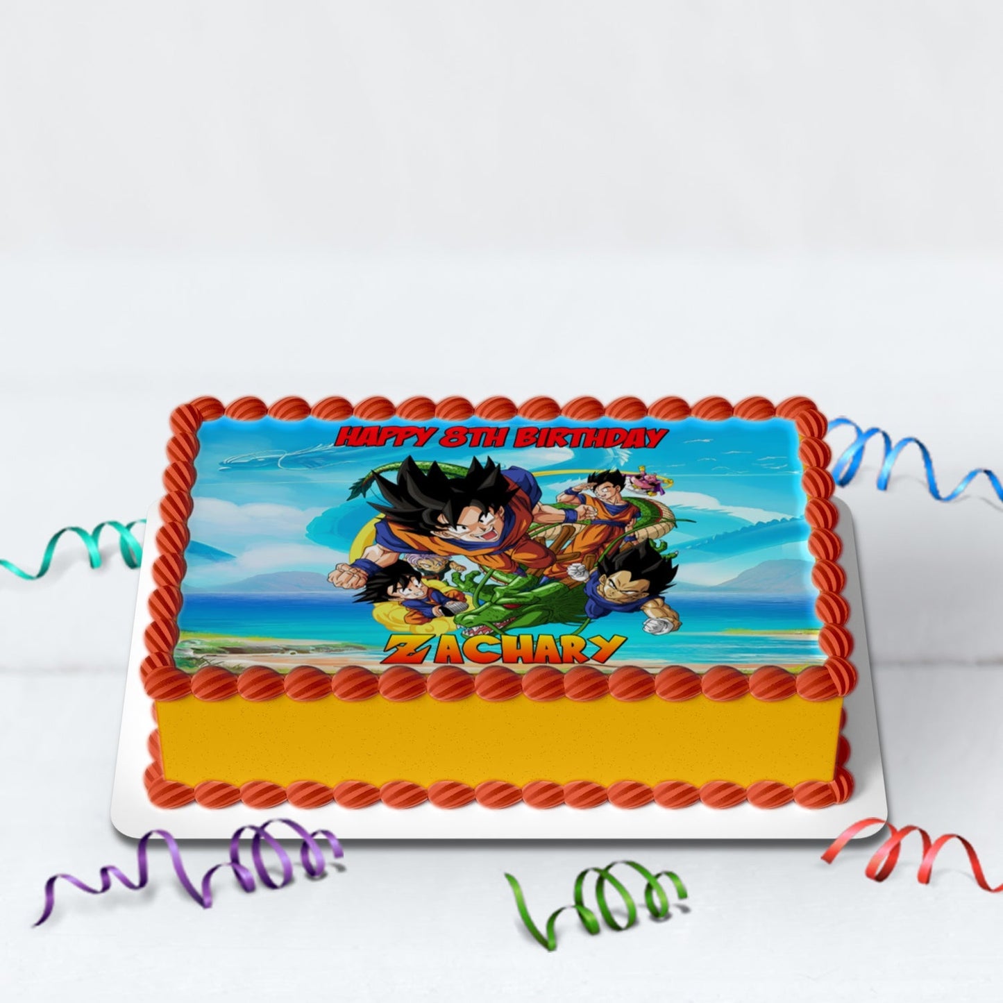 Dragon Ball Birthday Decorations, Son Goku Party Supplies, Dragon Ball Anime Themed, Dragon Ball Son Goku Digital Template, Editable Dragon Ball Image SVG PNG