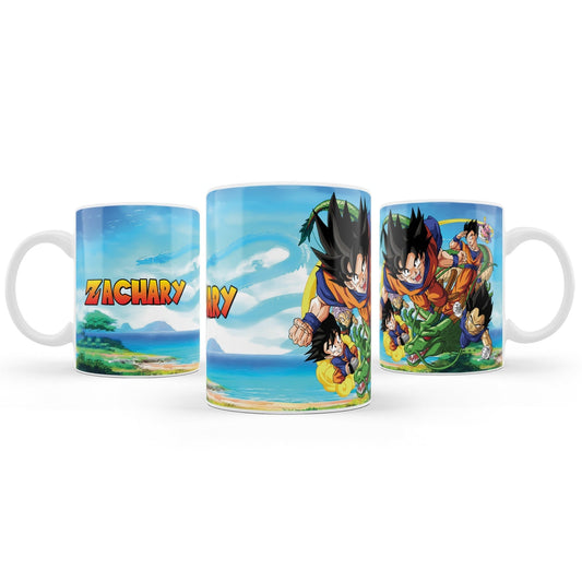 Dragon Ball themed sublimation mug