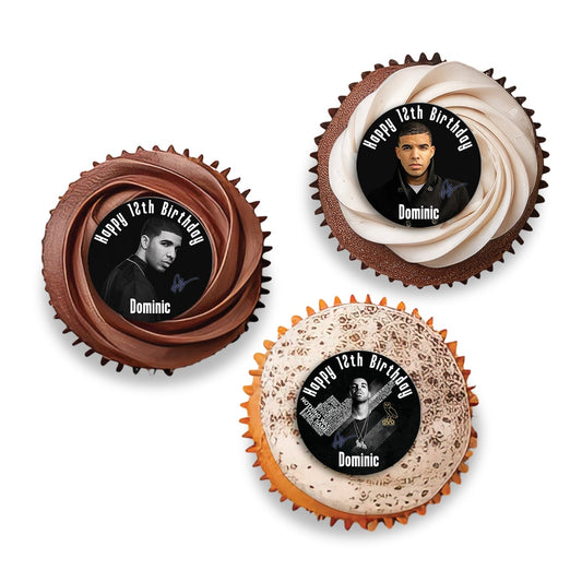 Drake Personalized Cupcakes Toppers