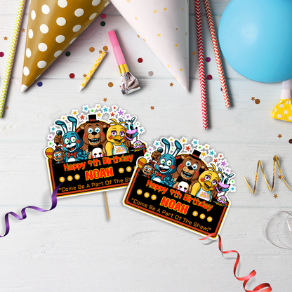 FNAF Birthday Decorations, FNAF Game Party Supplies, FNF vs FNAF, FNAF Video Game, FNAF - Five Nights At Freddy's SVG