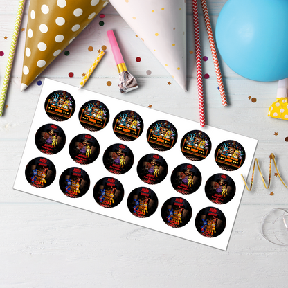 Five Nights At Freddy’s Cupcake Toppers - Personalized for Your Party