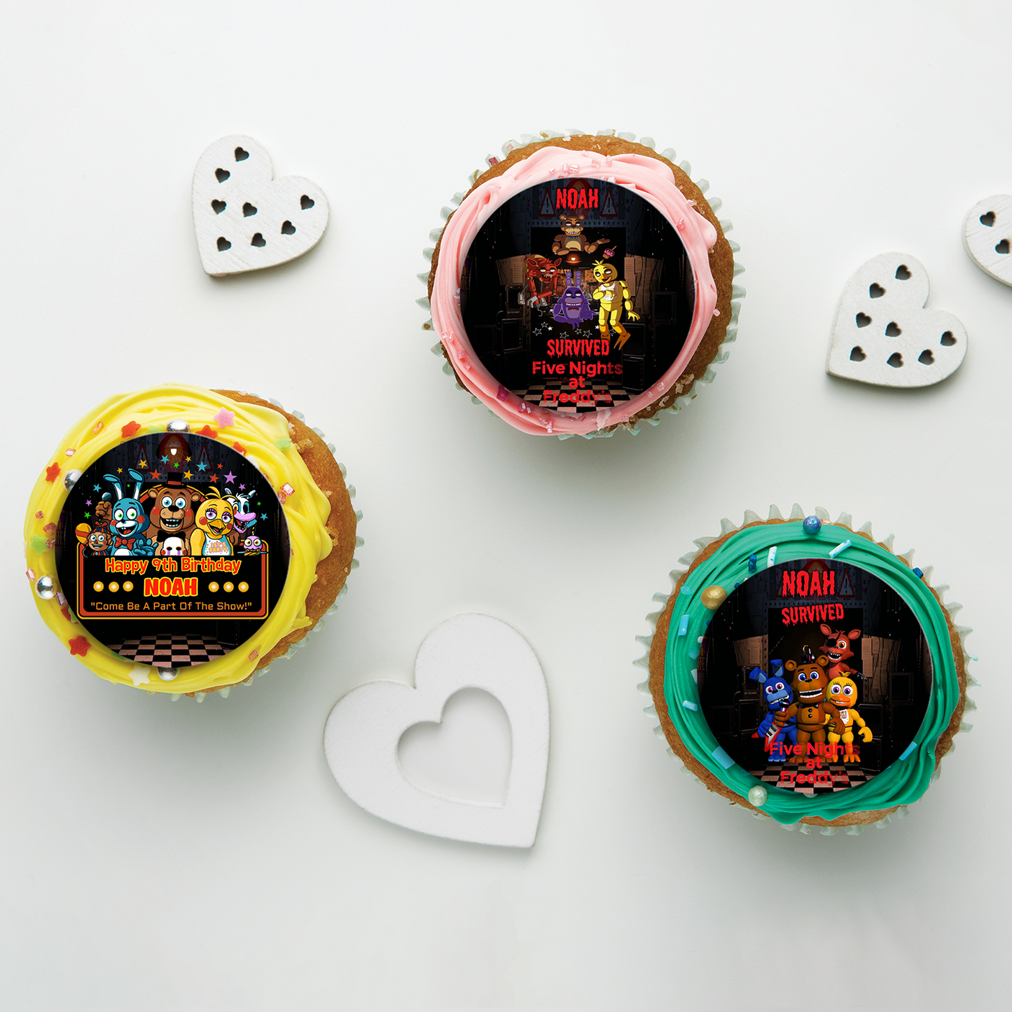 FNAF Birthday Decorations, FNAF Game Party Supplies, FNF vs FNAF, FNAF Video Game, FNAF - Five Nights At Freddy's SVG