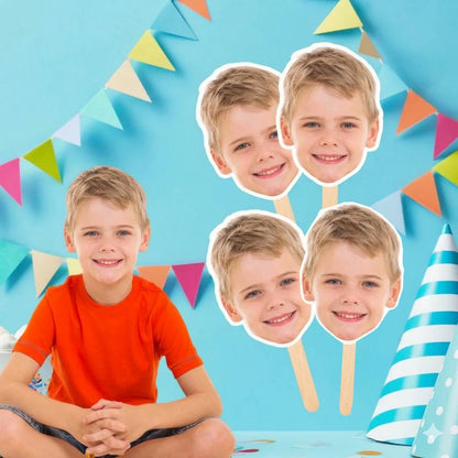 Custom Face on a Stick, Custom Photo Party Prop, Custom Face Cutout, Head on a Stick