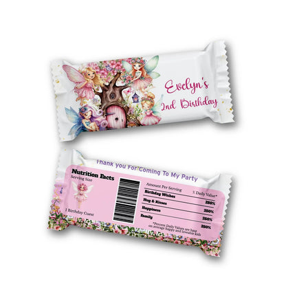 Magical Fairy Rice Krispies Treats Label and Candy Bar Label with fairy theme