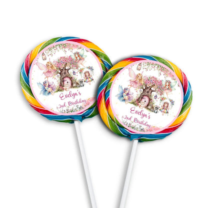 Magical Fairy Lollipop Label to decorate lollipops with personalized fairy designs