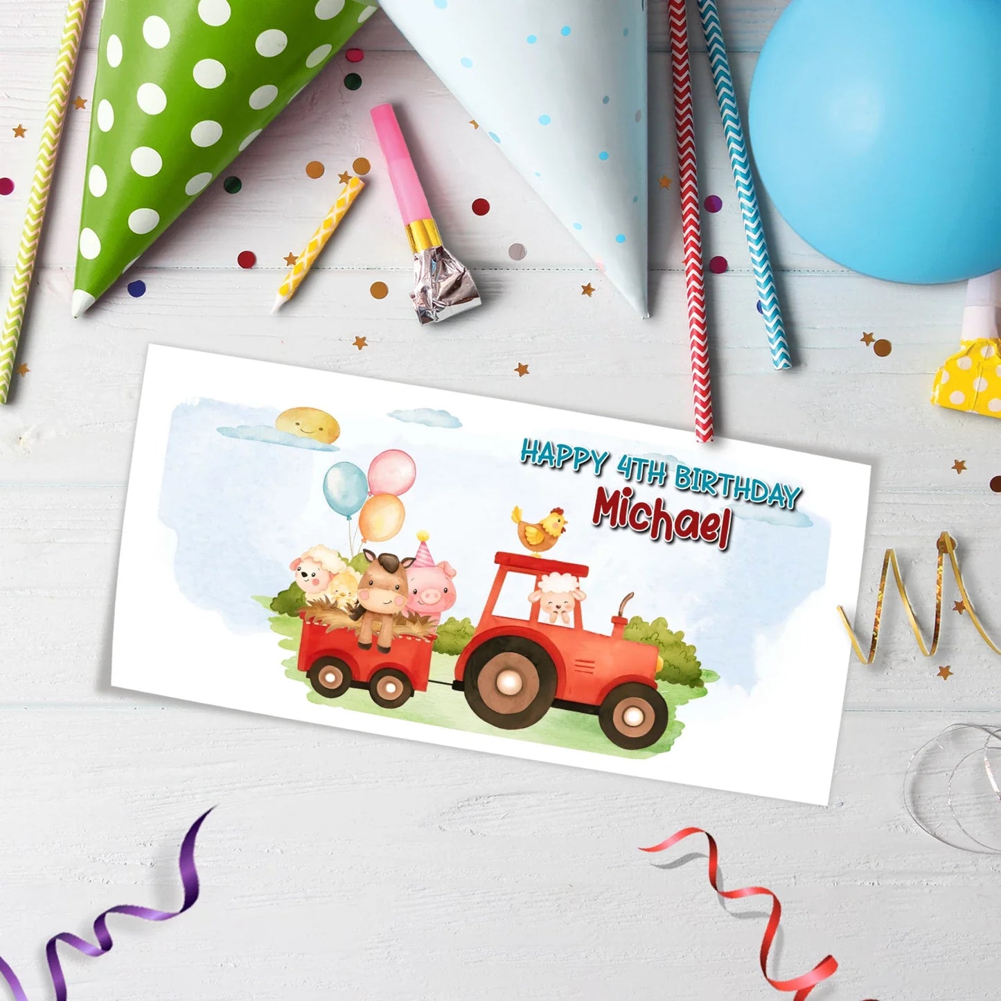 1st Birthday Birthday Decorations, Tracktor Party Supplies, Farm Animals Themed, Barn Yard Theme Digital Template, Editable Farm Animals Theme Image SVG PNG