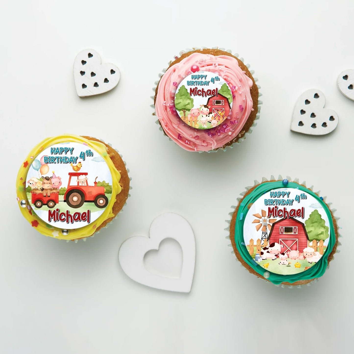 1st Birthday Birthday Decorations, Tracktor Party Supplies, Farm Animals Themed, Barn Yard Theme Digital Template, Editable Farm Animals Theme Image SVG PNG