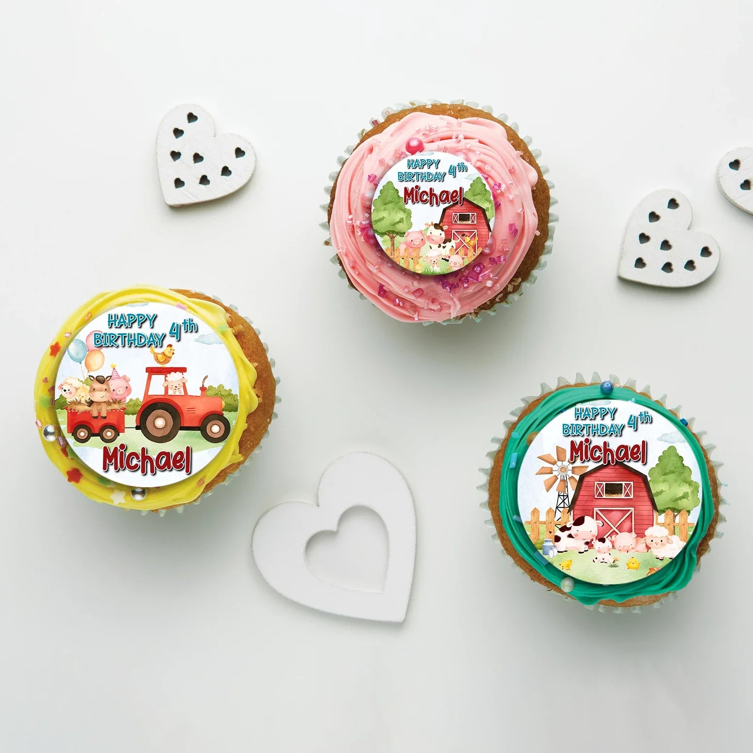 1st Birthday Birthday Decorations, Tracktor Party Supplies, Farm Animals Themed, Barn Yard Theme Digital Template, Editable Farm Animals Theme Image SVG PNG