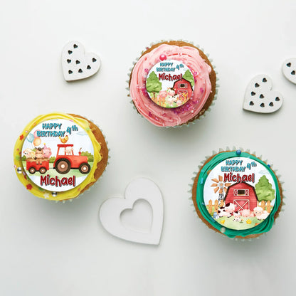 1st Birthday Birthday Decorations, Tracktor Party Supplies, Farm Animals Themed, Barn Yard Theme Digital Template, Editable Farm Animals Theme Image SVG PNG