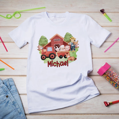 1st Birthday Birthday Decorations, Tracktor Party Supplies, Farm Animals Themed, Barn Yard Theme Digital Template, Editable Farm Animals Theme Image SVG PNG