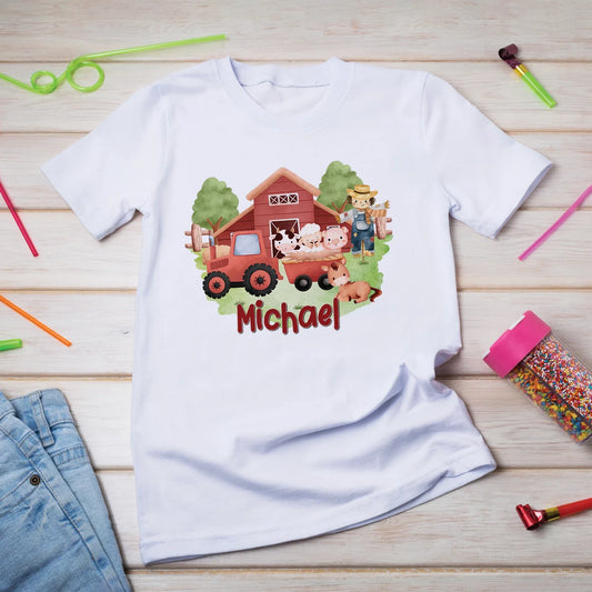 1st Birthday Birthday Decorations, Tracktor Party Supplies, Farm Animals Themed, Barn Yard Theme Digital Template, Editable Farm Animals Theme Image SVG PNG