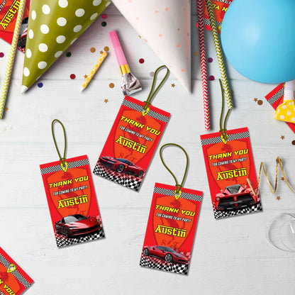 Ferrari Birthday Decorations, Red Ferrari Party Supplies, Sport Car Themed, Ferrari F1 Digital Template, Editable Ferrari Image SVG PNG