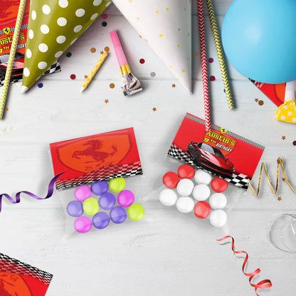 Ferrari Birthday Decorations, Red Ferrari Party Supplies, Sport Car Themed, Ferrari F1 Digital Template, Editable Ferrari Image SVG PNG