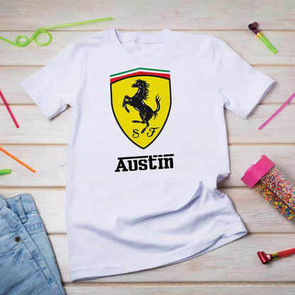 Ferrari Birthday Decorations, Red Ferrari Party Supplies, Sport Car Themed, Ferrari F1 Digital Template, Editable Ferrari Image SVG PNG