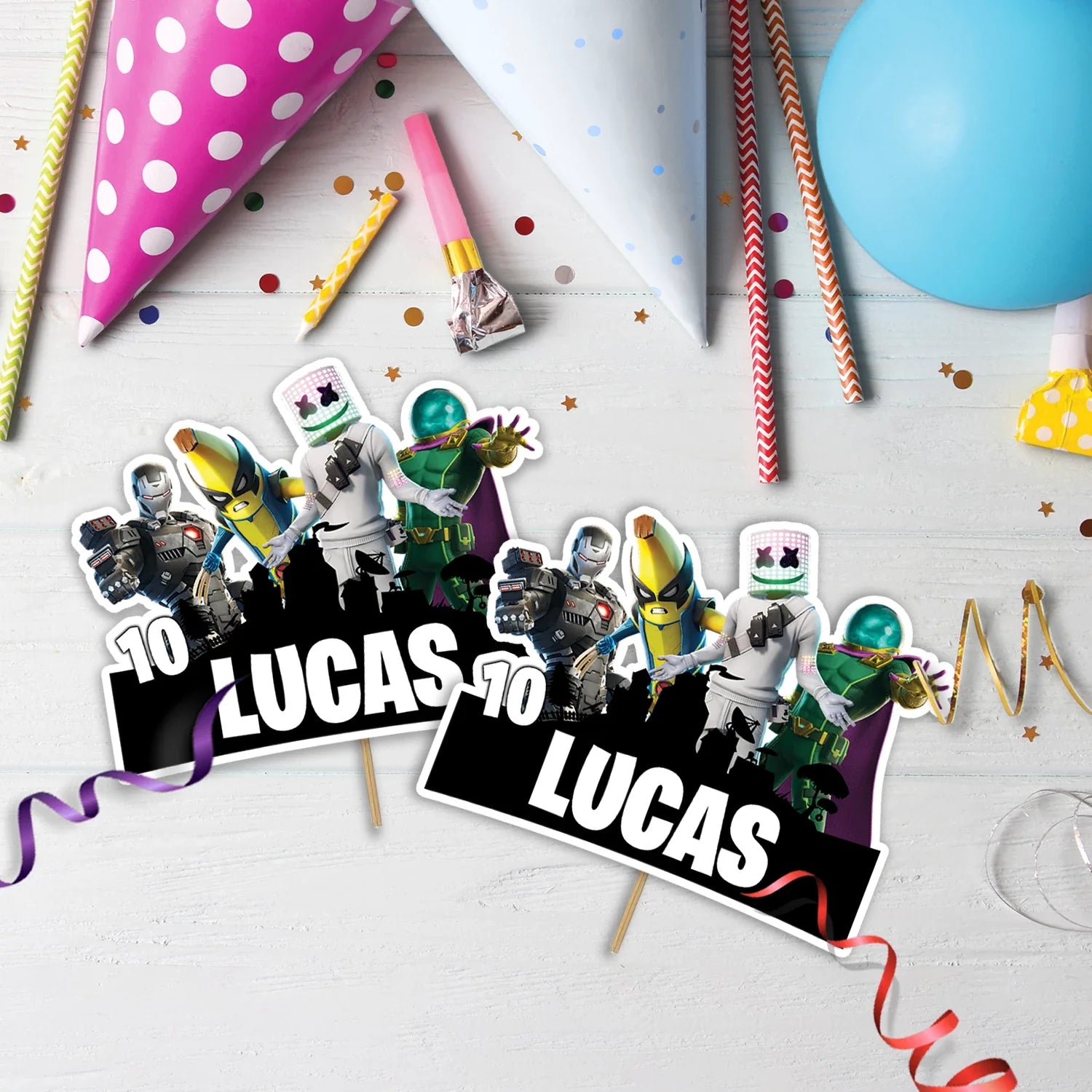 Fortnite Birthday Decorations, Fortnite Party Supplies, Play Fortnite Themed, Fortnite Games Digital Template, Editable Fortnite Image SVG PNG