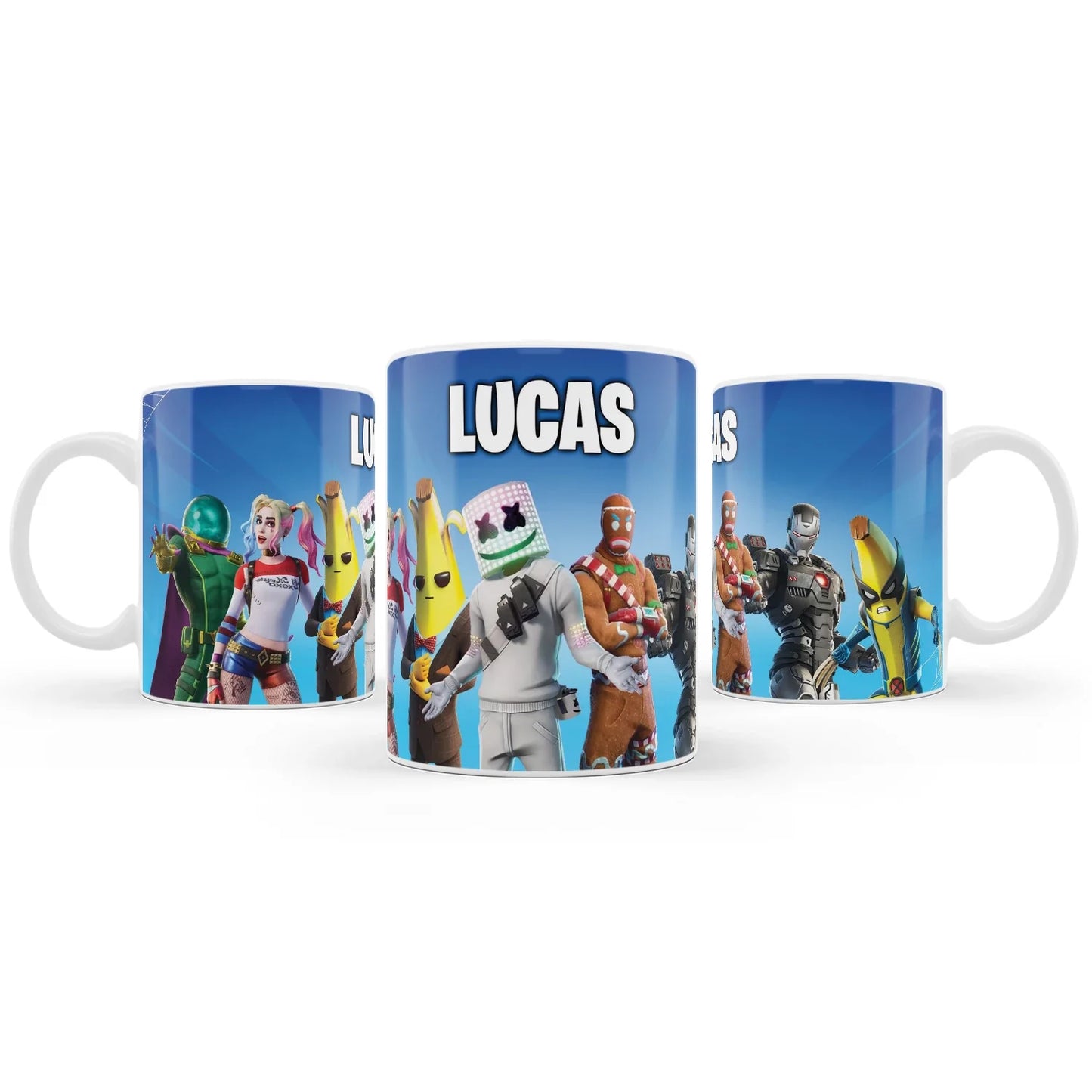 Fortnite Sublimation Mug with Personalized Fortnite graphics