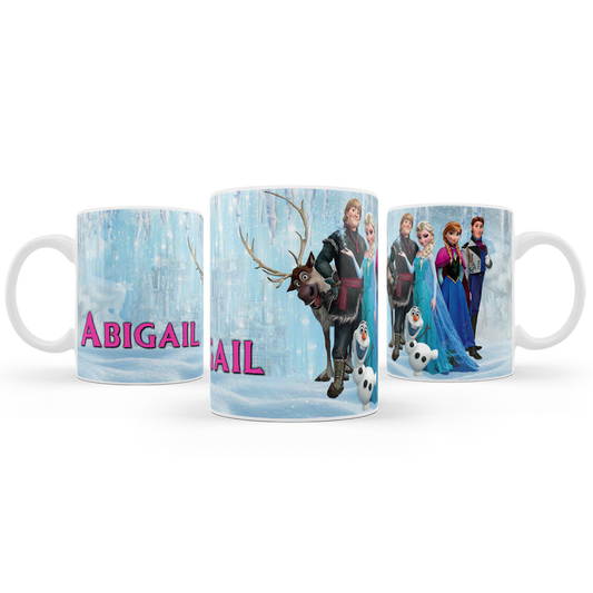 Frozen themed sublimation mug