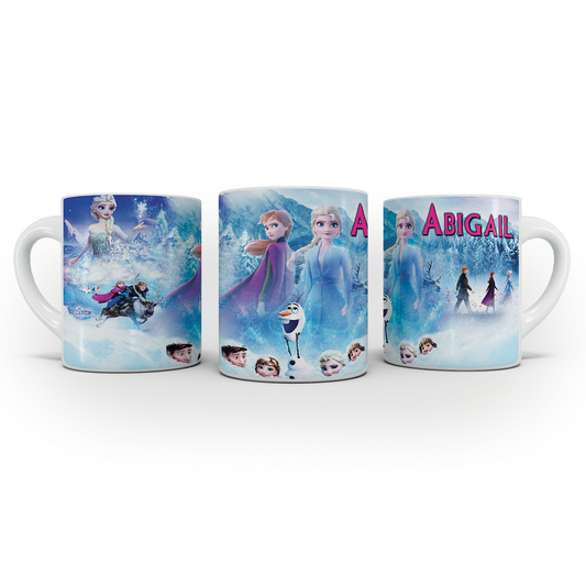 Frozen themed sublimation mug