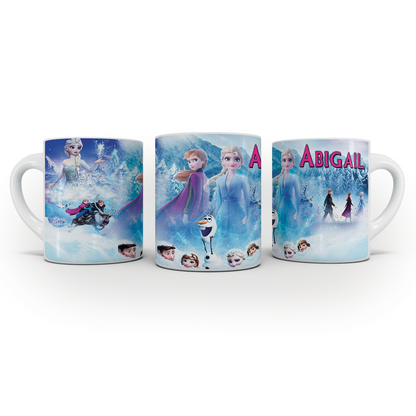 Frozen themed sublimation mug