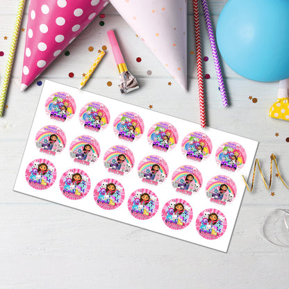 Gabby’s Dollhouse Personalized Cupcakes Toppers : Top Your Cupcakes with Gabby’s Delightful Characters
