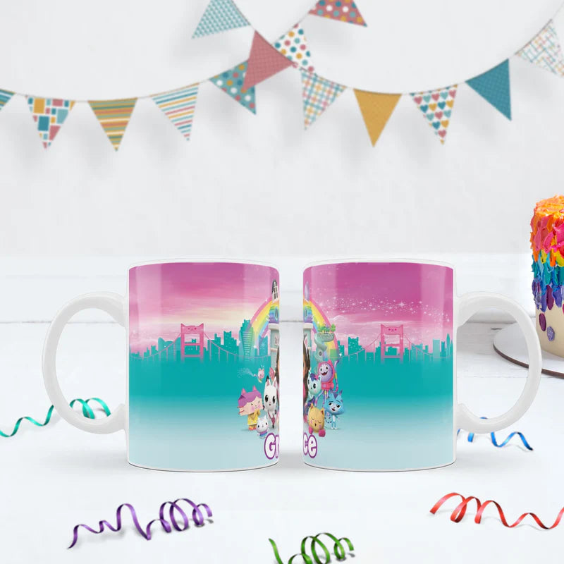 Gabby's Dollhouse Birthday Decorations, Gabby Party Supplies, Pandy Paws Themed, Gabby TV series Digital Template, Editable Gabby's Dollhouse Image SVG PNG