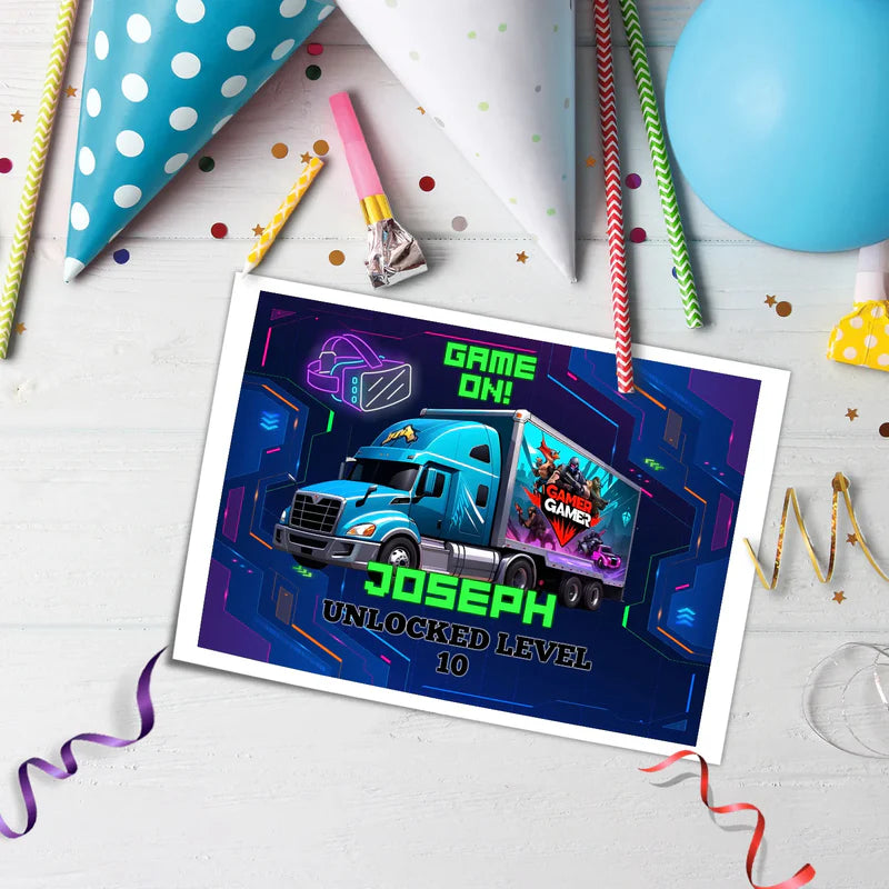 Best Game Truck Icing Sheet Cake Toppers â€“ Custom Edible Images