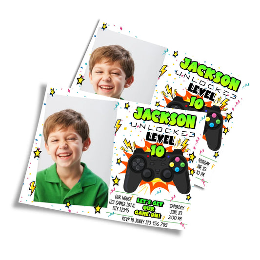 Personalized Photo Card Invitations for Playstation