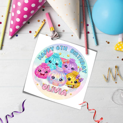 Glitter Dumpling Personalized Icing Sheet Cake Images