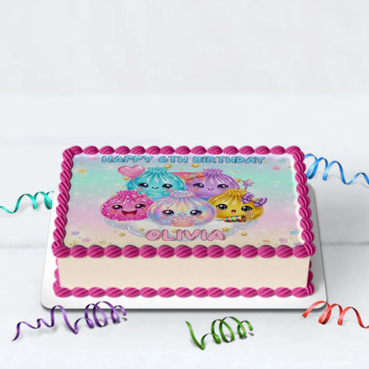 Mystery Box Birthday Decorations, Squishy Toy Party Supplies, Glitter Dumpling Themed, Viral kids toy Digital Template, Editable Glitter Dumpling Image SVG PNG