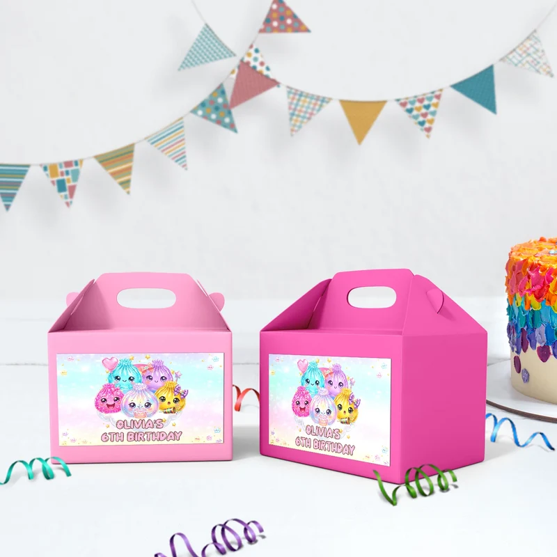 Mystery Box Birthday Decorations, Squishy Toy Party Supplies, Glitter Dumpling Themed, Viral kids toy Digital Template, Editable Glitter Dumpling Image SVG PNG