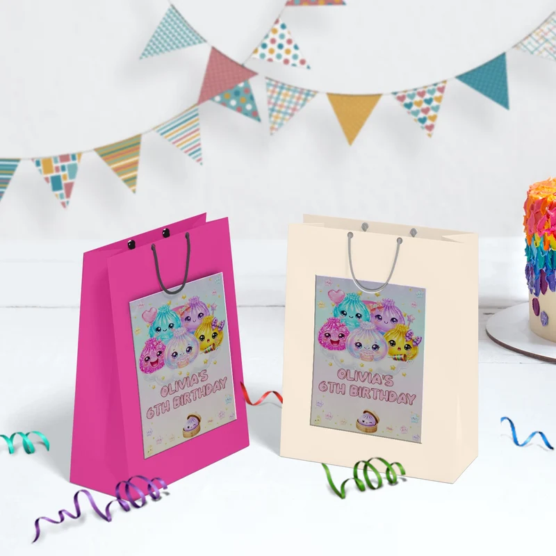 Mystery Box Birthday Decorations, Squishy Toy Party Supplies, Glitter Dumpling Themed, Viral kids toy Digital Template, Editable Glitter Dumpling Image SVG PNG