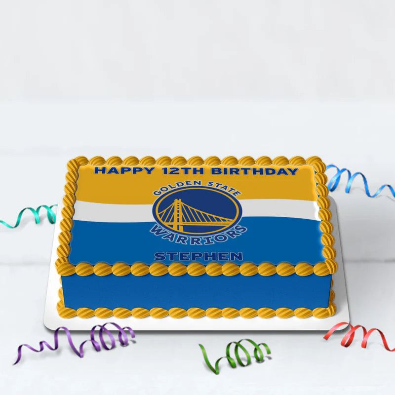 Golden State Warriors Birthday Decorations, NBA Team Party Supplies, Basketball Themed, GSW Stephen Curry Digital Template, Editable Golden State Warriors Image SVG PNG