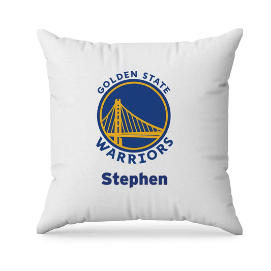 Golden State Warriors sublimation pillowcase soft white fabric with full color team design