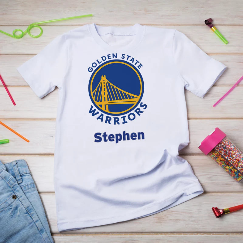 Golden State Warriors Birthday Decorations, NBA Team Party Supplies, Basketball Themed, GSW Stephen Curry Digital Template, Editable Golden State Warriors Image SVG PNG