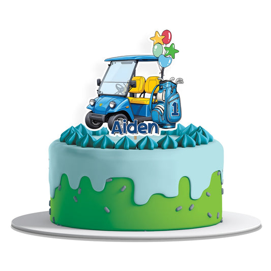 Mini Golf Personalized Cake Toppers: Customizable cake toppers featuring mini golf theme