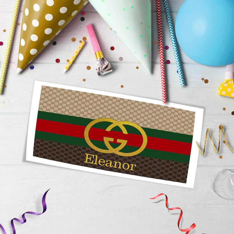 Gucci Inspired Birthday Decorations, Gucci Inspired Party Supplies, Gucci Inspired Themed, Gucci Style Inspired Digital Template, Editable Gucci Inspired Image SVG PNG