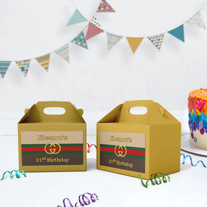 Gucci Inspired Birthday Decorations, Gucci Inspired Party Supplies, Gucci Inspired Themed, Gucci Style Inspired Digital Template, Editable Gucci Inspired Image SVG PNG