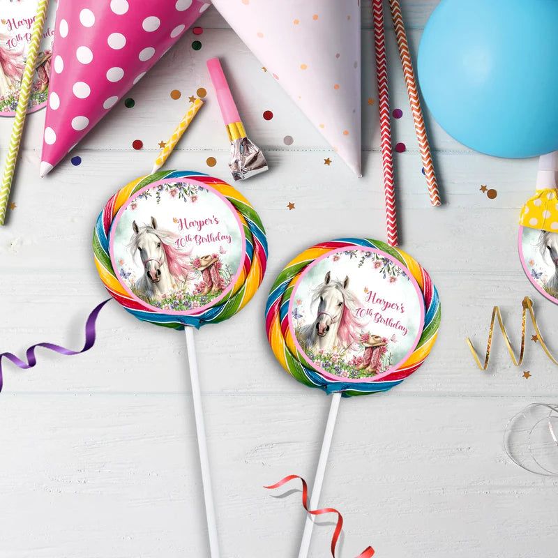 Horse Birthday Decorations, Cow girls Party Supplies, Horseshoe Themed, Horse Digital Template, Editable Horse Equestrian Image SVG PNG