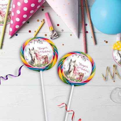 Horse Birthday Decorations, Cow girls Party Supplies, Horseshoe Themed, Horse Digital Template, Editable Horse Equestrian Image SVG PNG