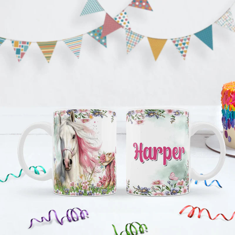 Horse Birthday Decorations, Cow girls Party Supplies, Horseshoe Themed, Horse Digital Template, Editable Horse Equestrian Image SVG PNG