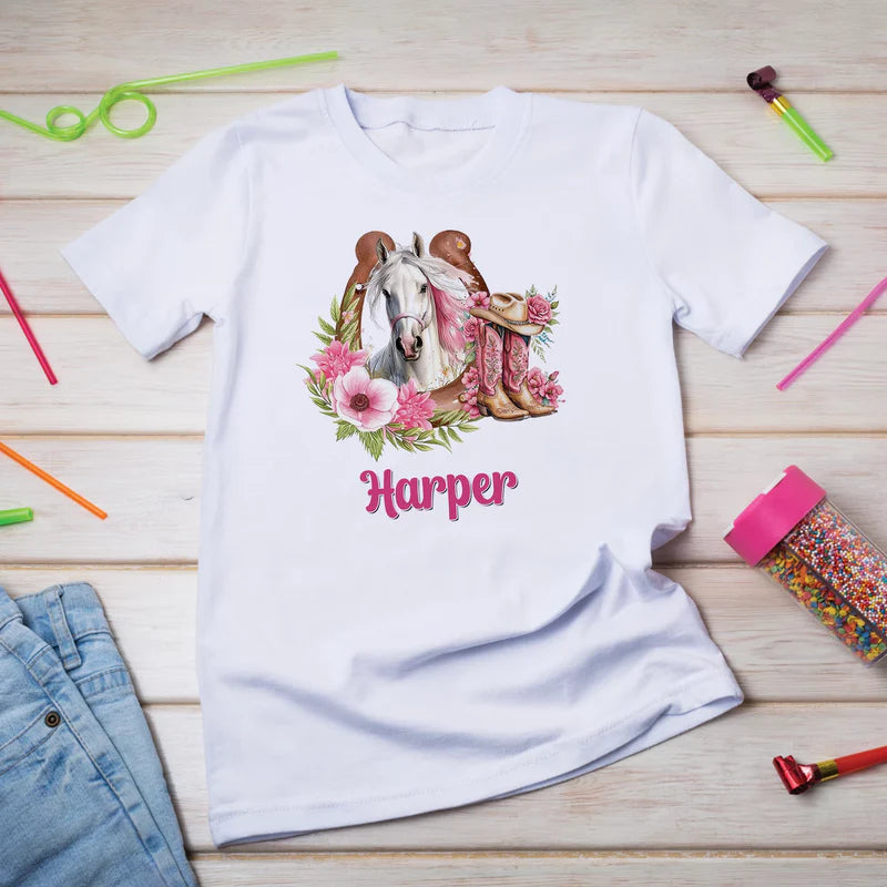 Horse Birthday Decorations, Cow girls Party Supplies, Horseshoe Themed, Horse Digital Template, Editable Horse Equestrian Image SVG PNG