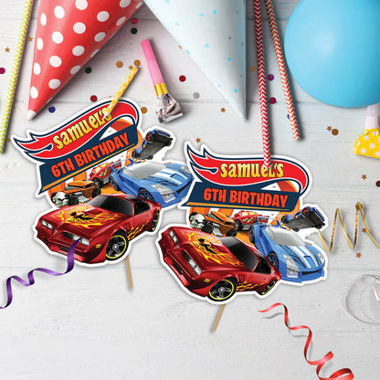 Hot Wheels Birthday Decorations, Hot Wheels Party Supplies, Cars & Tracks Set Themed, Hot Wheels Digital Template, Editable Hot Wheels Cars Image SVG PNG