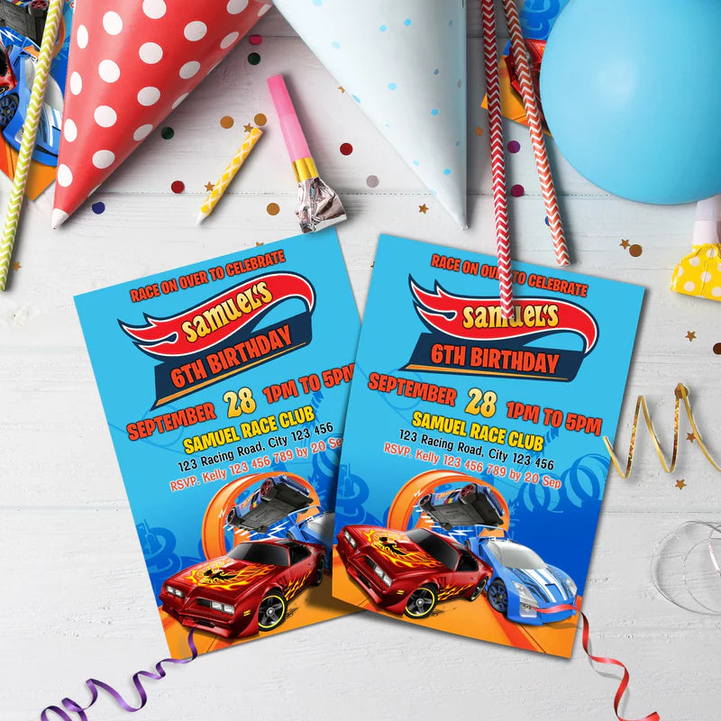 Hot Wheels Birthday Decorations, Hot Wheels Party Supplies, Cars & Tracks Set Themed, Hot Wheels Digital Template, Editable Hot Wheels Cars Image SVG PNG