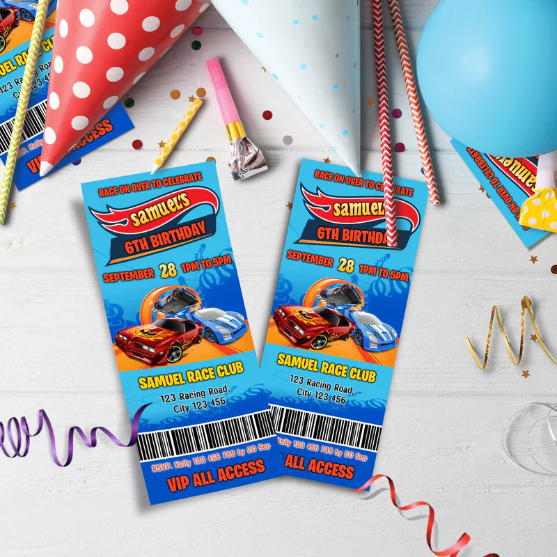 Hot Wheels Birthday Decorations, Hot Wheels Party Supplies, Cars & Tracks Set Themed, Hot Wheels Digital Template, Editable Hot Wheels Cars Image SVG PNG