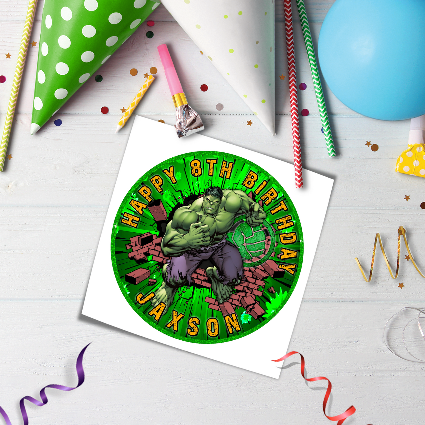 Hulk Birthday Decorations, Marvel The Avenger Party Supplies, Superhero Themed, Hulk Hands Digital Template, Editable The Incredible Hulk Image SVG PNG