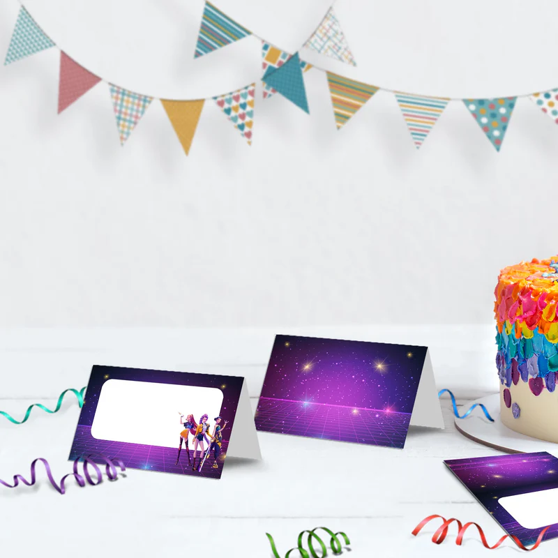 Demon Hunters Birthday Decorations, Huntrix Party Supplies, Kpop Demon Hunters Themed, Demon Hunters Digital Template, Editable Huntrix Kpop Demon Hunters Image SVG PNG