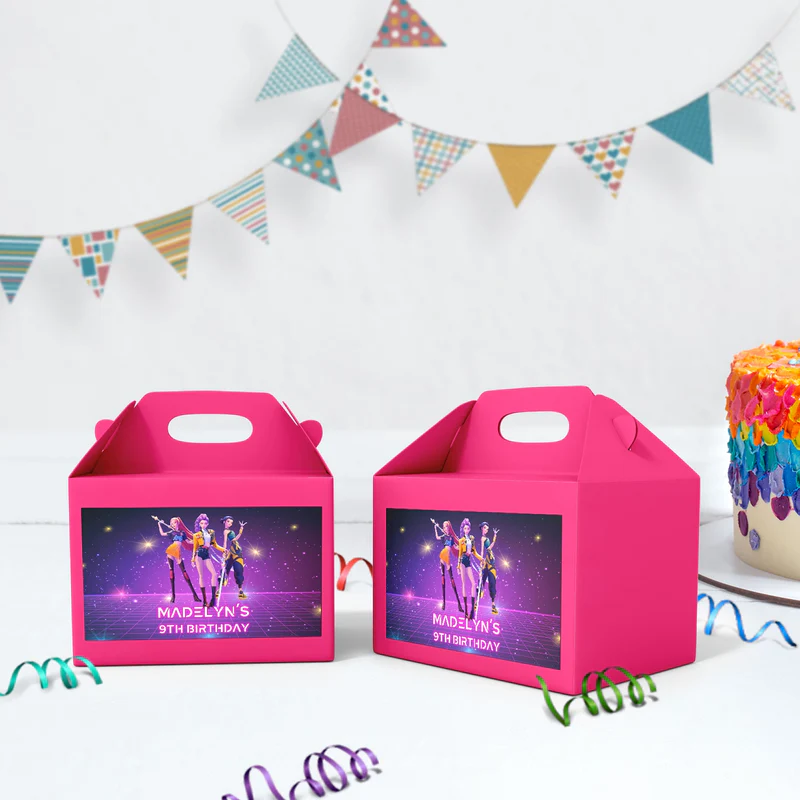 Demon Hunters Birthday Decorations, Huntrix Party Supplies, Kpop Demon Hunters Themed, Demon Hunters Digital Template, Editable Huntrix Kpop Demon Hunters Image SVG PNG