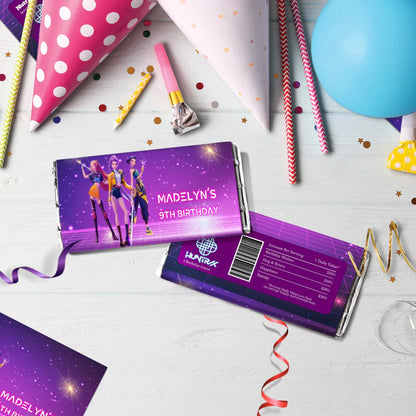 Demon Hunters Birthday Decorations, Huntrix Party Supplies, Kpop Demon Hunters Themed, Demon Hunters Digital Template, Editable Huntrix Kpop Demon Hunters Image SVG PNG