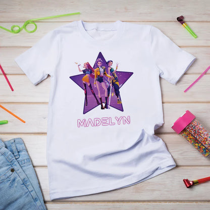 Demon Hunters Birthday Decorations, Huntrix Party Supplies, Kpop Demon Hunters Themed, Demon Hunters Digital Template, Editable Huntrix Kpop Demon Hunters Image SVG PNG