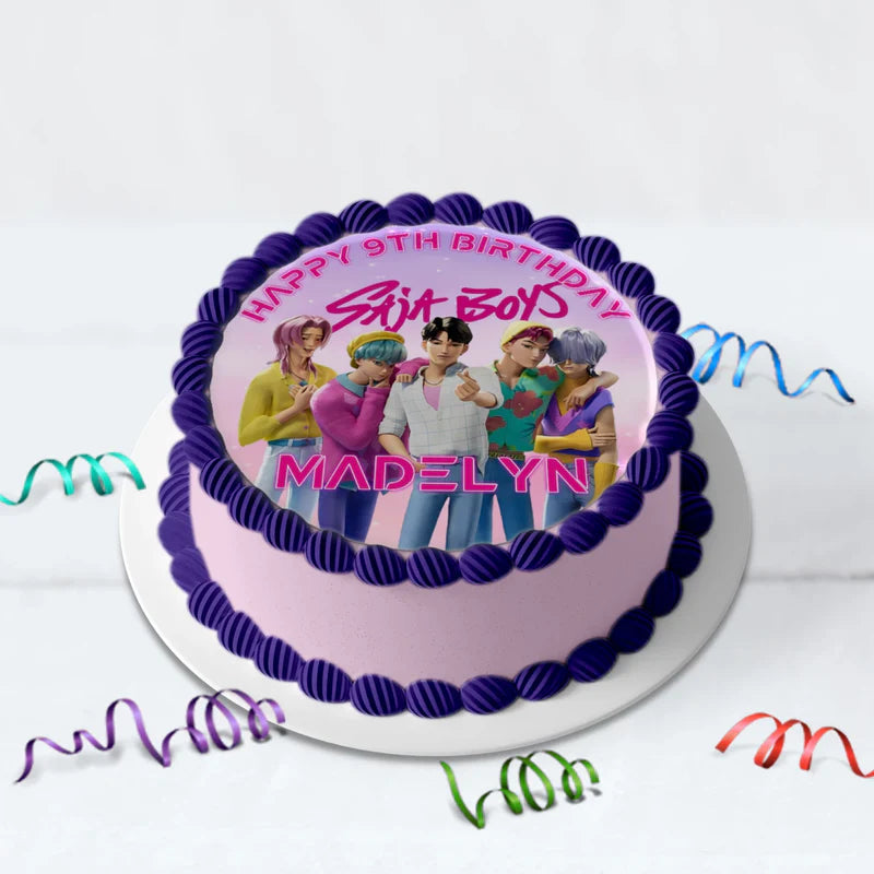 Saja Boys Birthday Decorations, Kpop Demon Hunters Party Supplies, Huntrix Themed, Huntrix Saja Boys Digital Template, Editable Huntrix vs Saja Boys Image SVG PNG